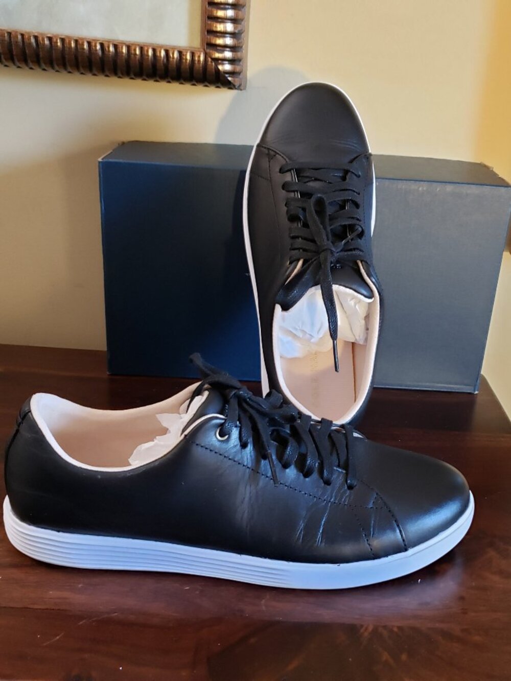 New Cole Haan Grand Crosscourt Sneakers/ Size 9.5B/ Color Black Retail 180.00